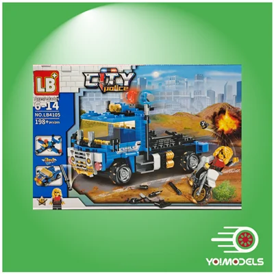 جت و کامیون و تریلی پلیس سیتی LB4105 / Police truck City LB4105