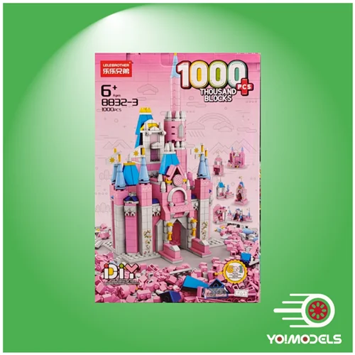 لگو قصر دخترانه هزار تکه / Pink Castle +1000 blocks