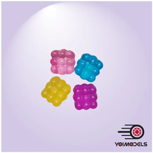 اسکویشی نرمالو نیدو مکعبی دونه اناری Cube Squeeze Ball Nee doh