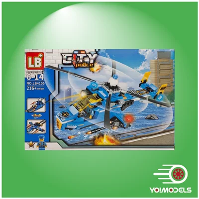 هلیکوپتر و کشتی و جت پلیس سیتی LB4105 / Police helicopter city LB4105