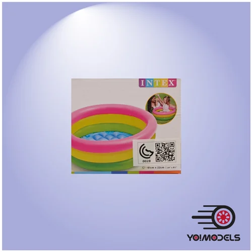 استخر بادی کودک اینتکس مدل Rainbow با ابعاد 61×22